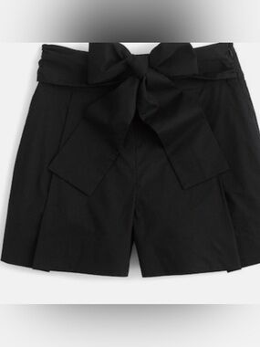 J. Crew Tan High-Waist Tie-Belt Bermuda Shorts